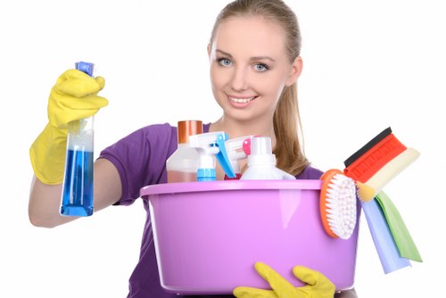 Charity donation items separated after a deep clean